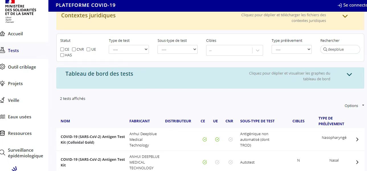 安徽深藍(lán)醫(yī)療新冠病毒專業(yè)版抗原檢測試劑盒榮獲法國認(rèn)證,安徽深藍(lán)醫(yī)療,深藍(lán)醫(yī)療,深藍(lán)